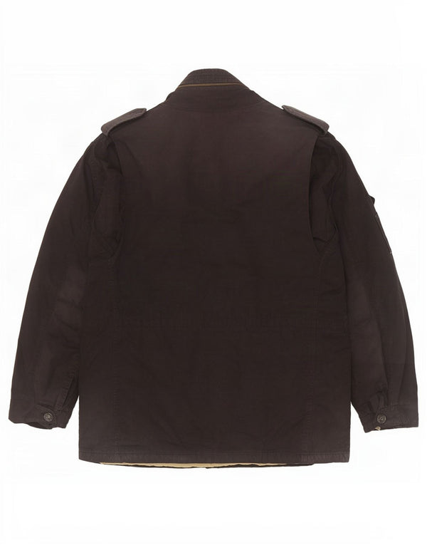 Giacca militare con cappuccio da uomo Gap UK 42 XL cotone nero
