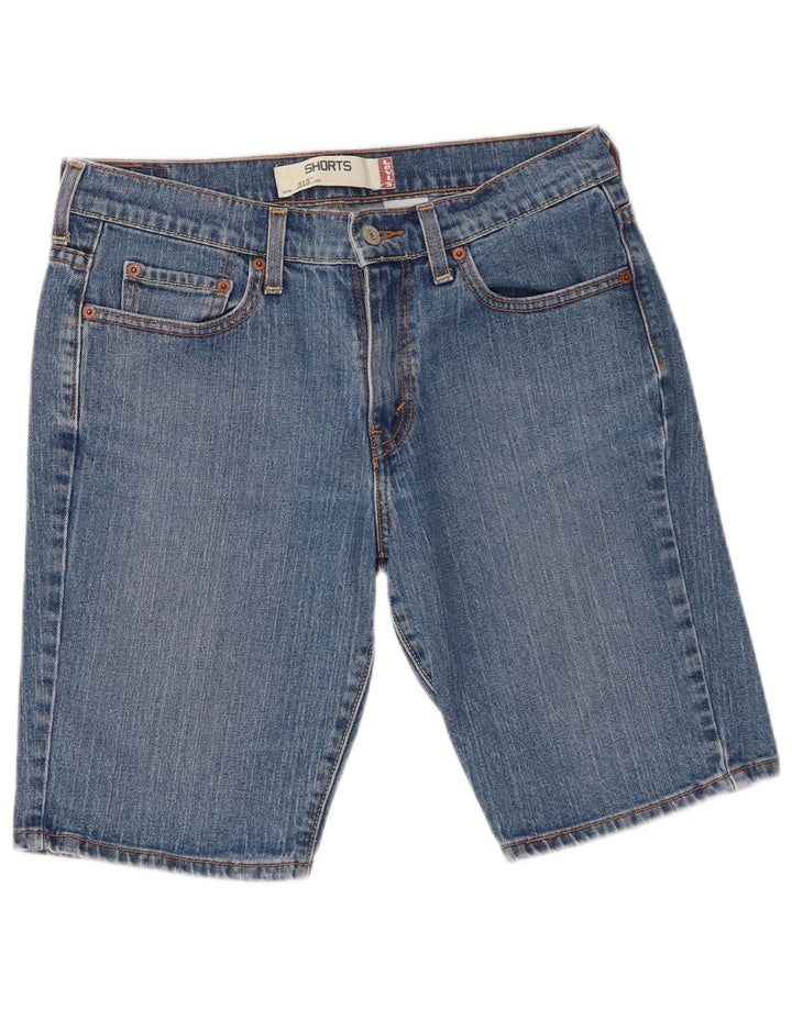 Pantaloncini di jeans Levi's 515 da donna US 8 medi W30 cotone blu