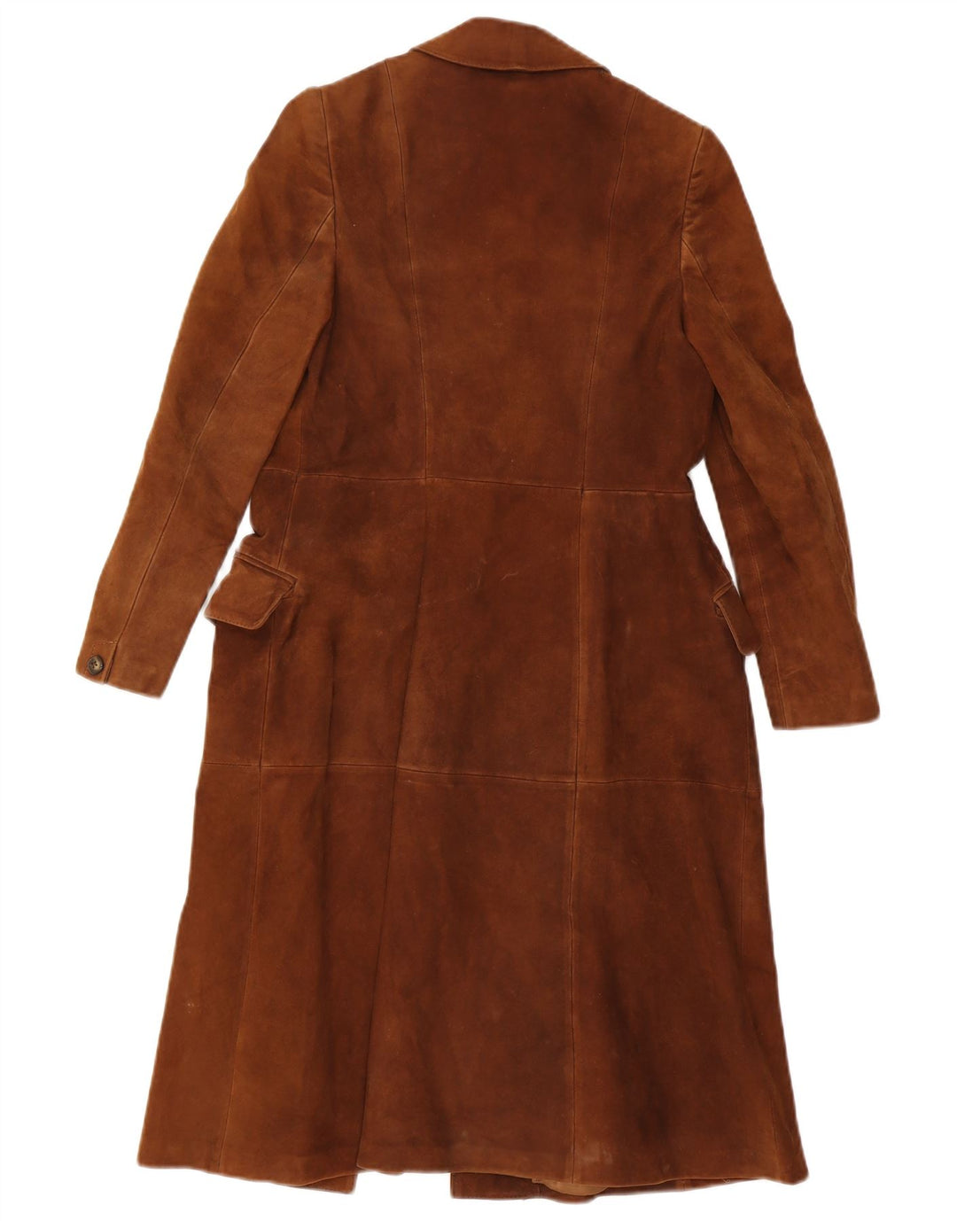Soprabito vintage da donna in pelle scamosciata IT 44 Marrone medio