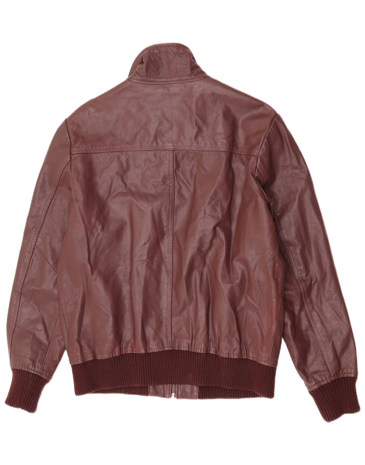 Giacca in pelle da uomo selezionata UK 40 grande in pelle marrone