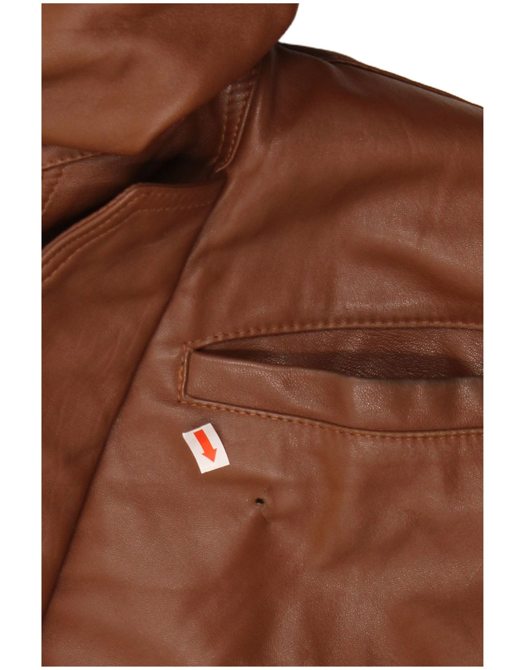 Giacca in pelle vintage da uomo UK 42 XL in pelle marrone