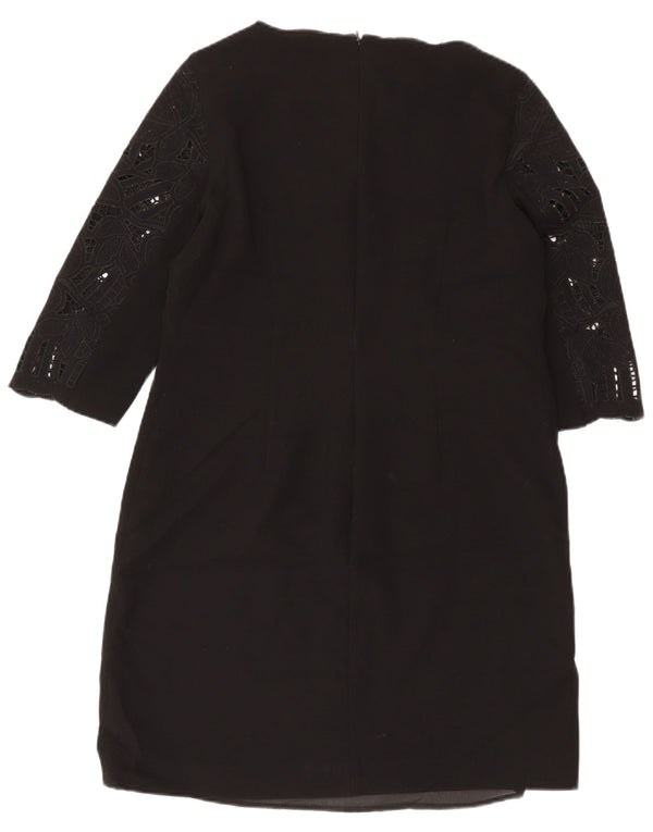 Abito tubino Hobbs da donna con maniche a 3/4 UK 14 Grande poliestere floreale nero