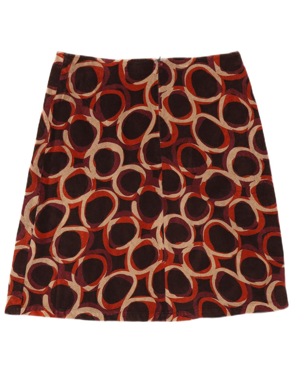 Gonna a trapezio da donna HOBBS UK 16 grande W34 cotone a pois multicolore