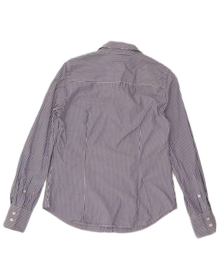 Camicia J. Crew da donna Perfect Fit US 6 cotone gessato blu medio