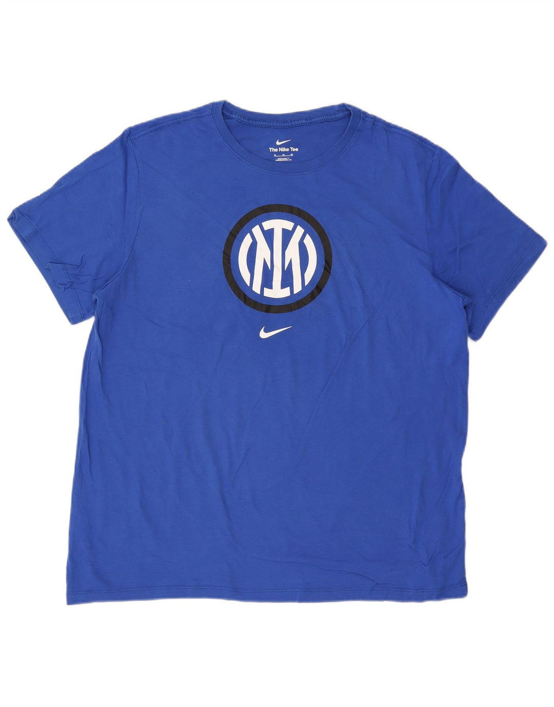 T-shirt grafica da uomo NIKE Inter Milan Top XL in cotone blu