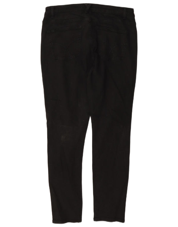Crew Clothing Jeans skinny da donna UK 14 Large W34 L30 Cotone nero