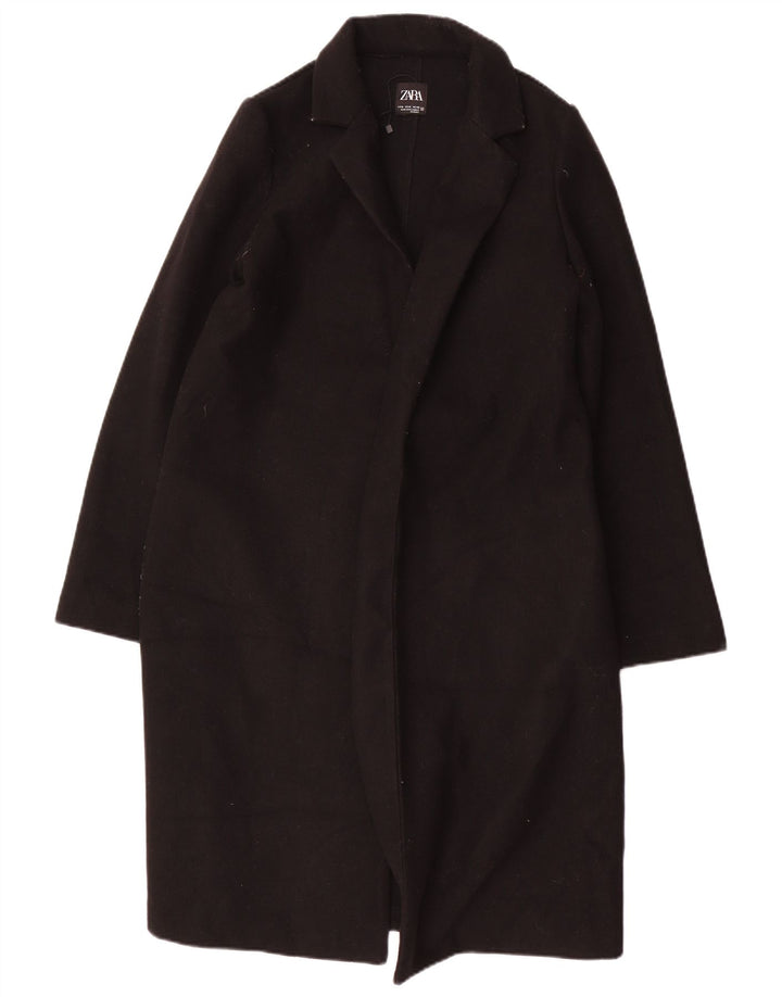 Soprabito aperto da donna ZARA UK 14 medio nero poliestere