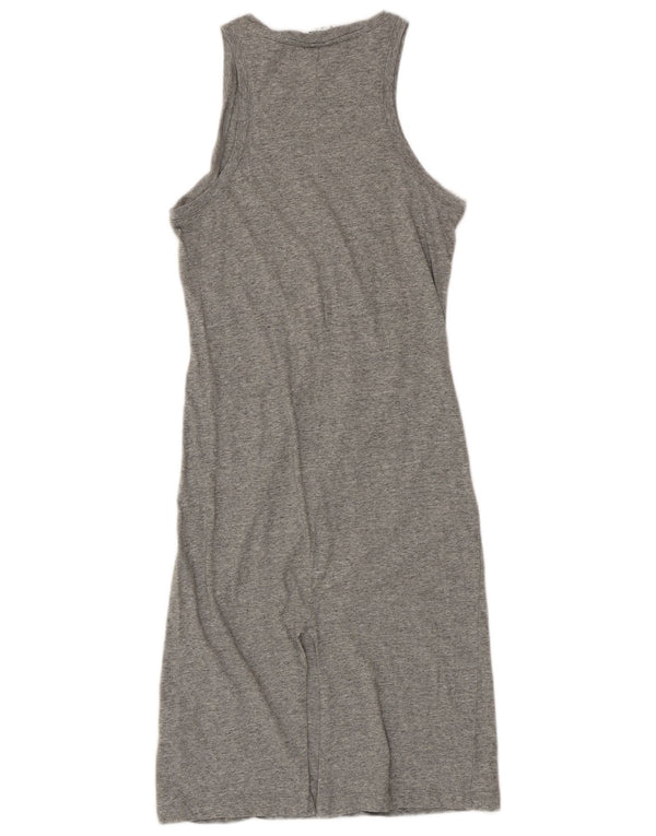 Abito T-shirt grafica senza maniche da donna Champion UK 12 Grigio medio chiazzato