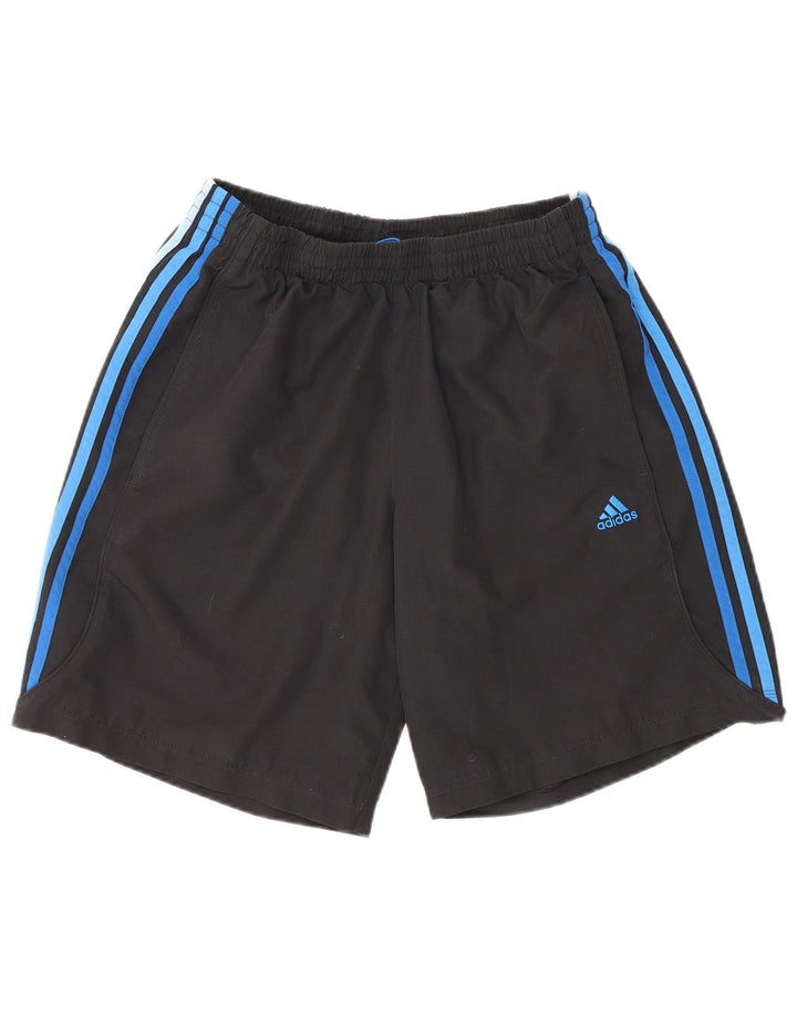 Pantaloncini sportivi Adidas Climalite da uomo medio poliestere nero