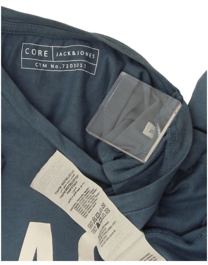 JACK & JONES T-shirt grafica da uomo XL XL in cotone blu