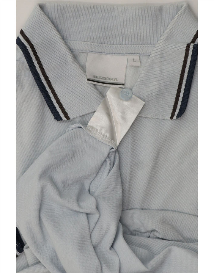 Polo Diadora Uomo Large Blu Cotone