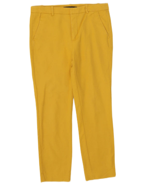 Pantaloni da abito slim da donna Zara EU 38 Small W28 L25 Giallo