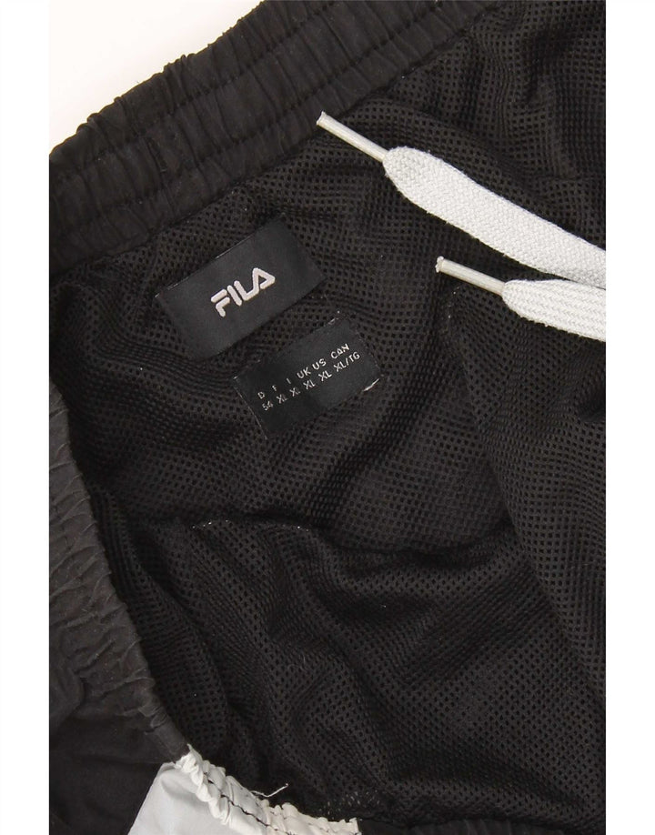 Pantaloncini sportivi Fila da uomo XL color block nero