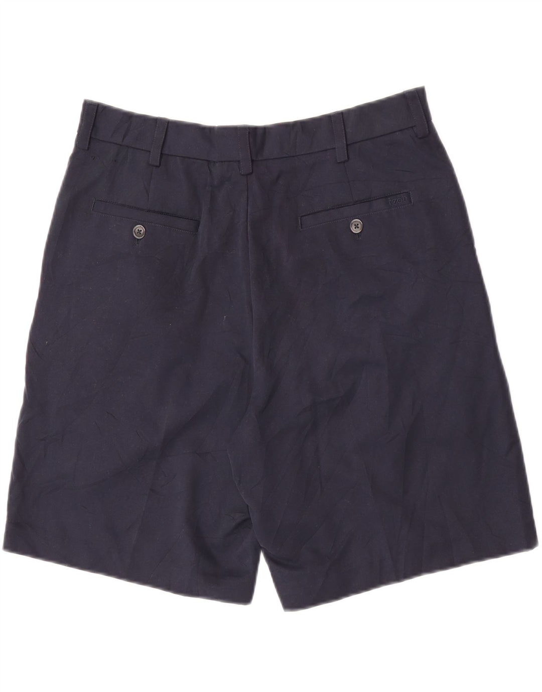 Pantaloncini chino da uomo Izod W34 Large blu navy in poliestere