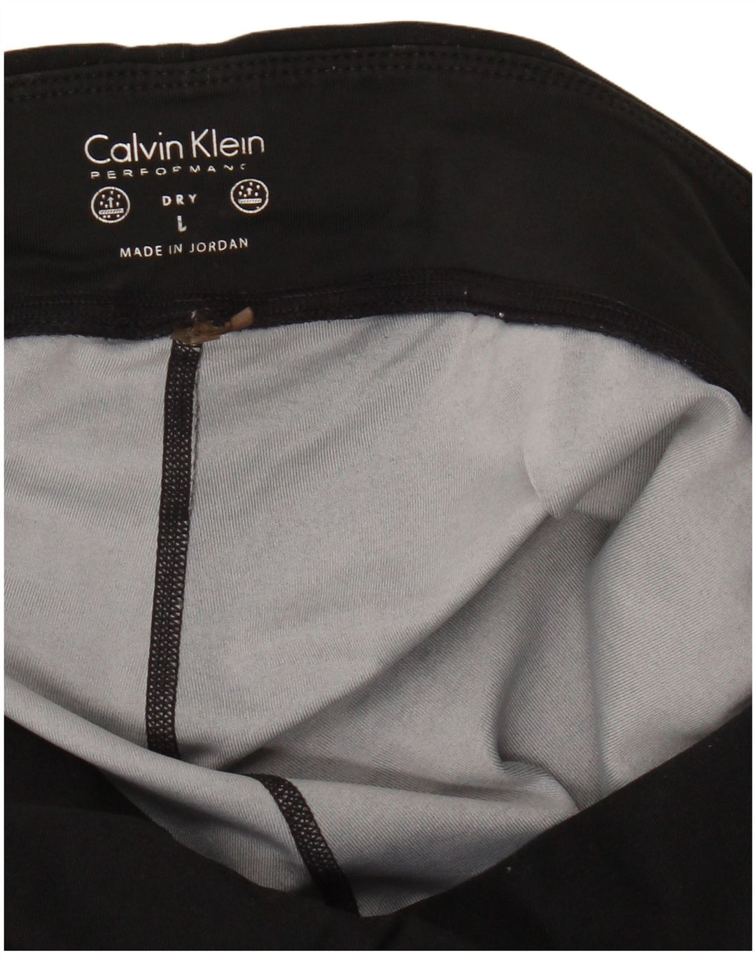Leggings da donna Calvin Klein UK 14 Large Nero geometrico