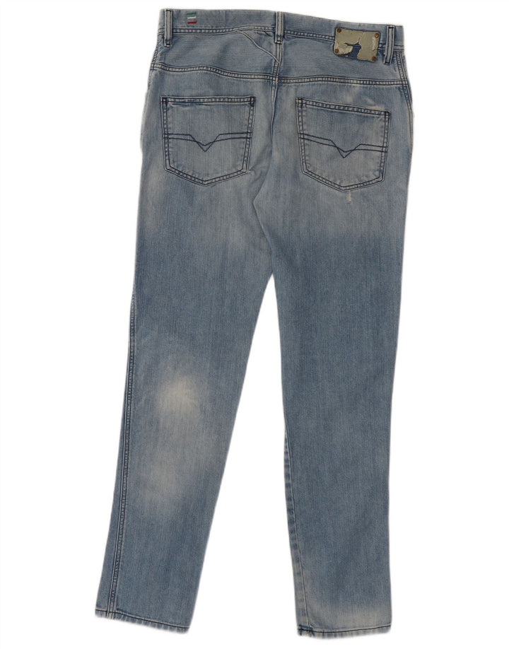 DIESEL Mens Staffy Slim Jeans W30 L31 Blue Cotton