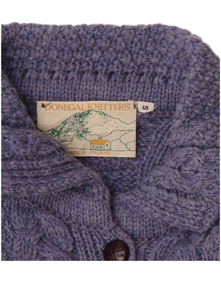 DONEGAL Womens Cardigan Sweater UK 10 Small Blue New Wool