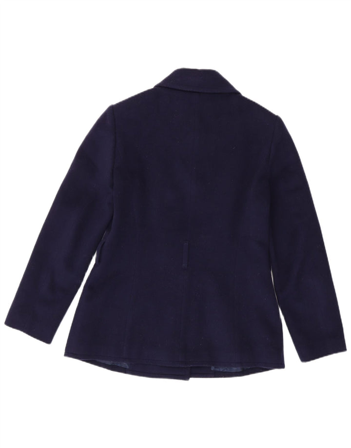 Cappotto da marinaio da donna Brooks Brothers US 2 XS in lana blu navy