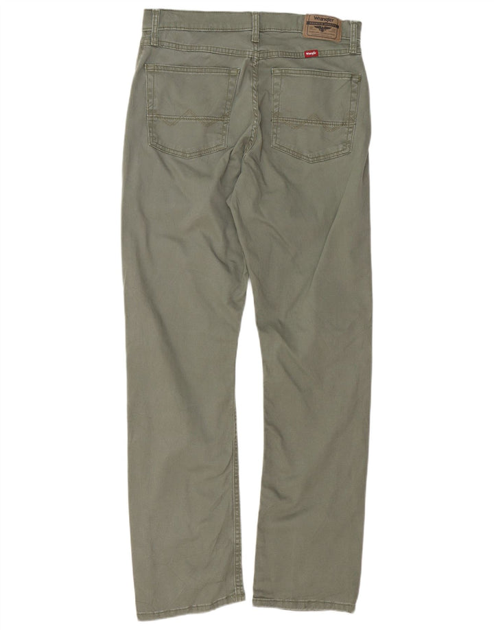 Pantaloni casual dritti da uomo WRANGLER W30 L30 cotone verde