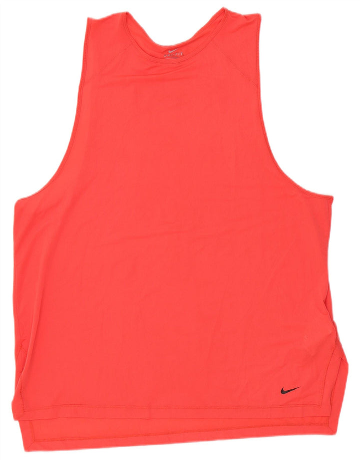 Canotta Nike da uomo, grande, rosa, in poliestere, sportivo