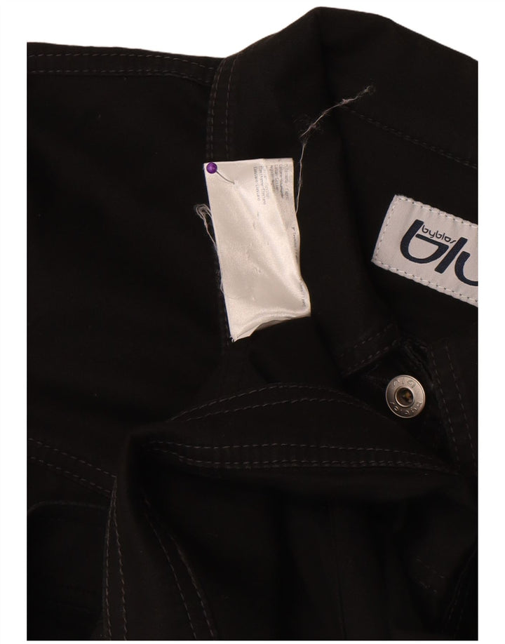 Giubbotto Bomber Donna Byblos IT 50 XL Nero Cotone