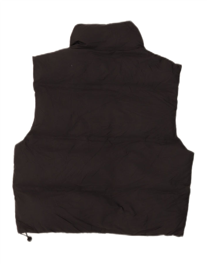 Gilet imbottito oversize corto da donna ZARA UK 6 XS poliestere nero