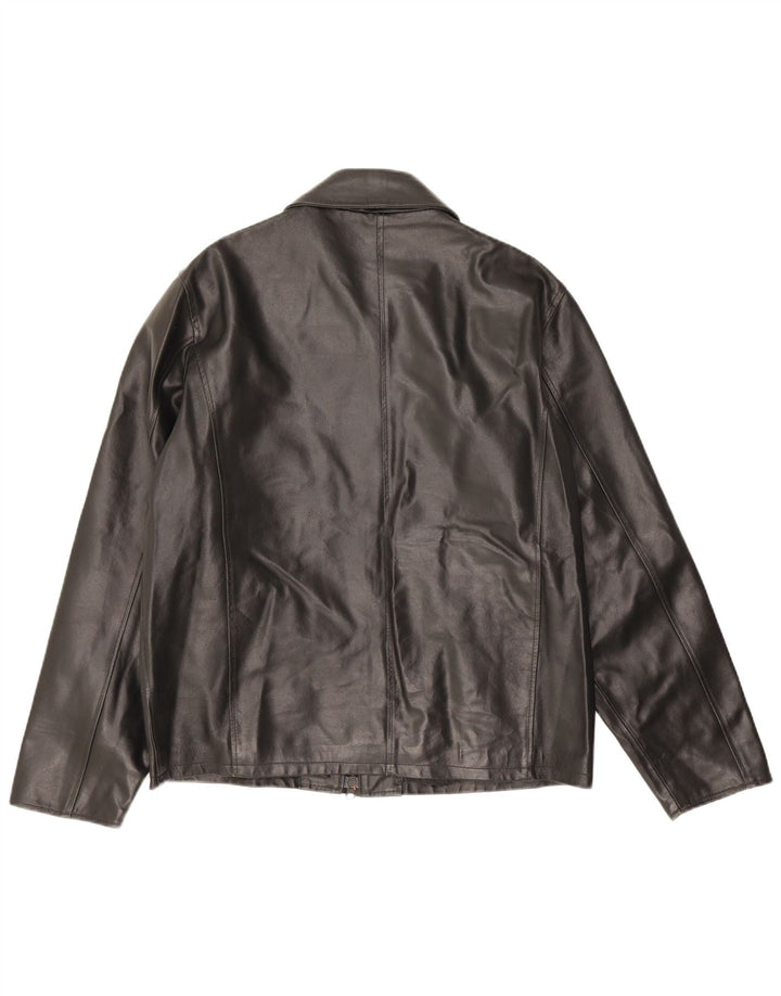 Giacca in pelle da uomo Mays IT 46 piccola in pelle nera
