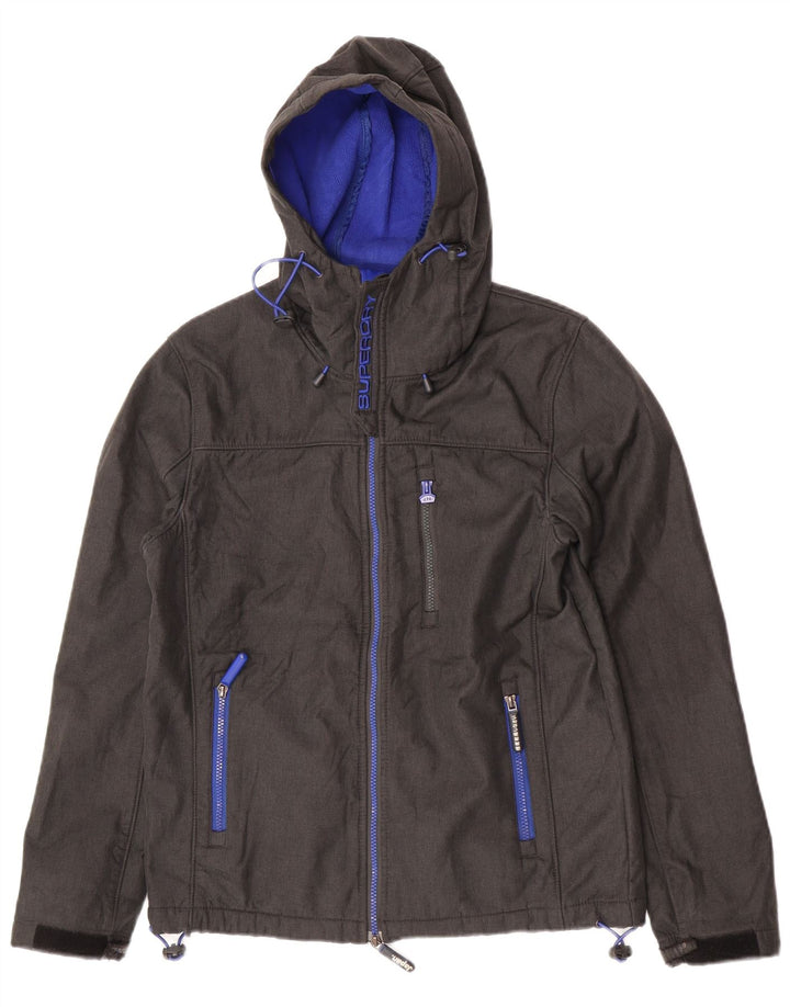 Giacca a vento con cappuccio da uomo Superdry The Windtrekker UK 38 Grigio medio