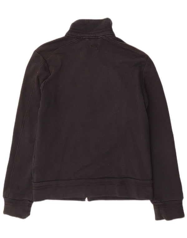 Giacca da tuta grafica da donna Puma UK 12 Medium Black Cotton