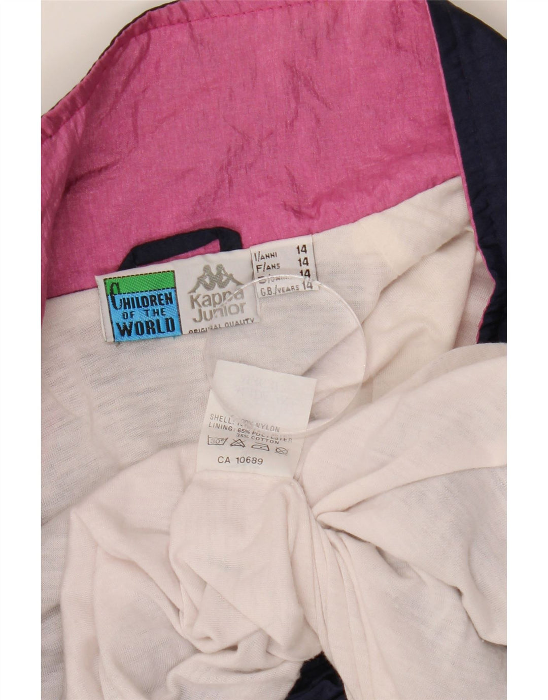 Giacca da ginnastica grafica per ragazzi KAPPA 13-14 anni Blu navy Colourblock