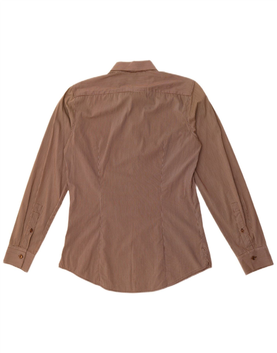 Camicia Benetton Uomo Small Marrone Check Cotone