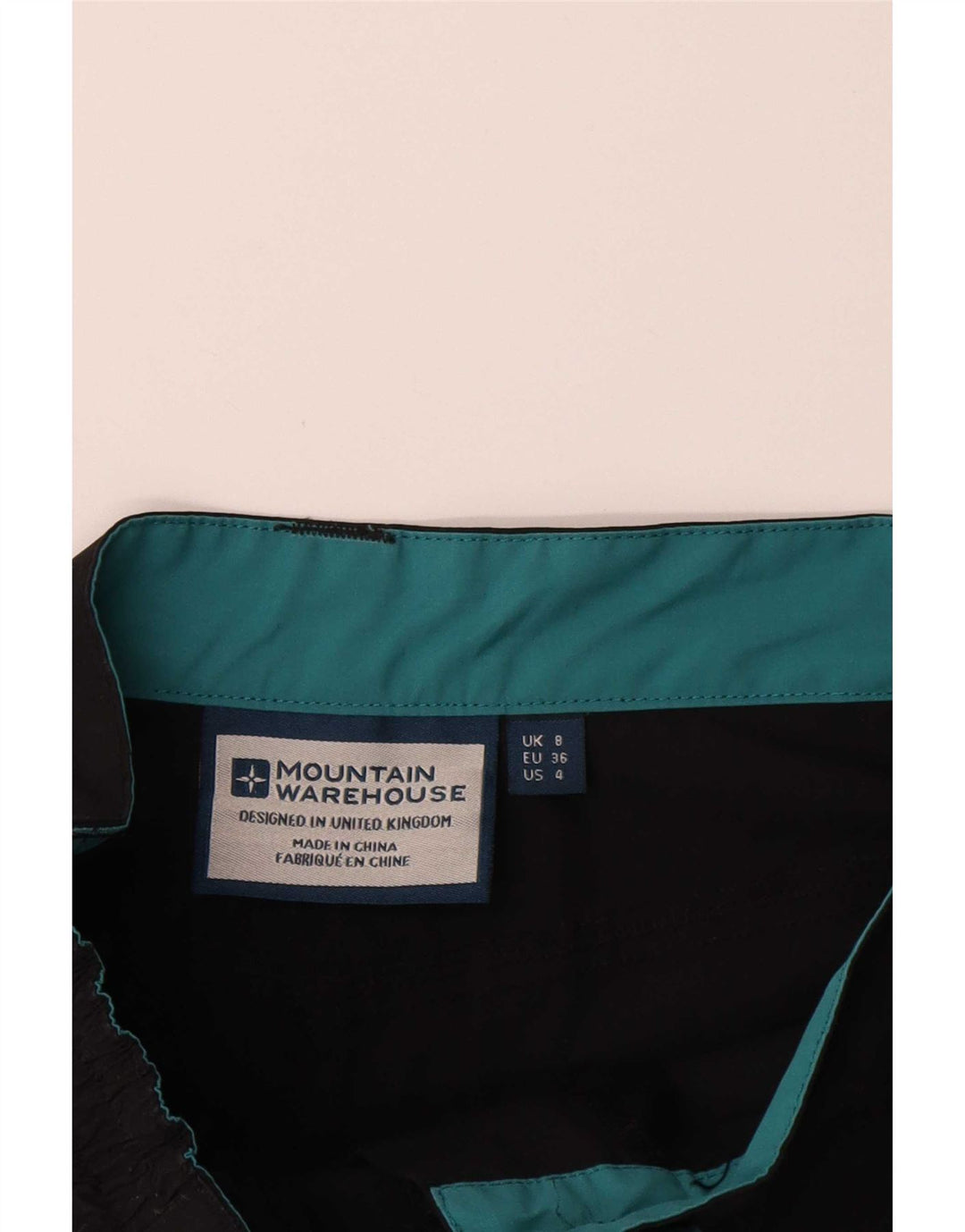 Pantaloncini chino da donna Mountain Warehouse UK 8 piccoli W26 poliestere nero