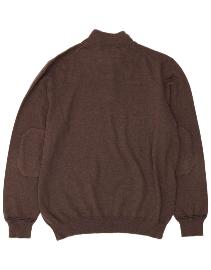 Timberland Maglione da uomo con vestibilità regolare con zip e collo 3XL Marrone