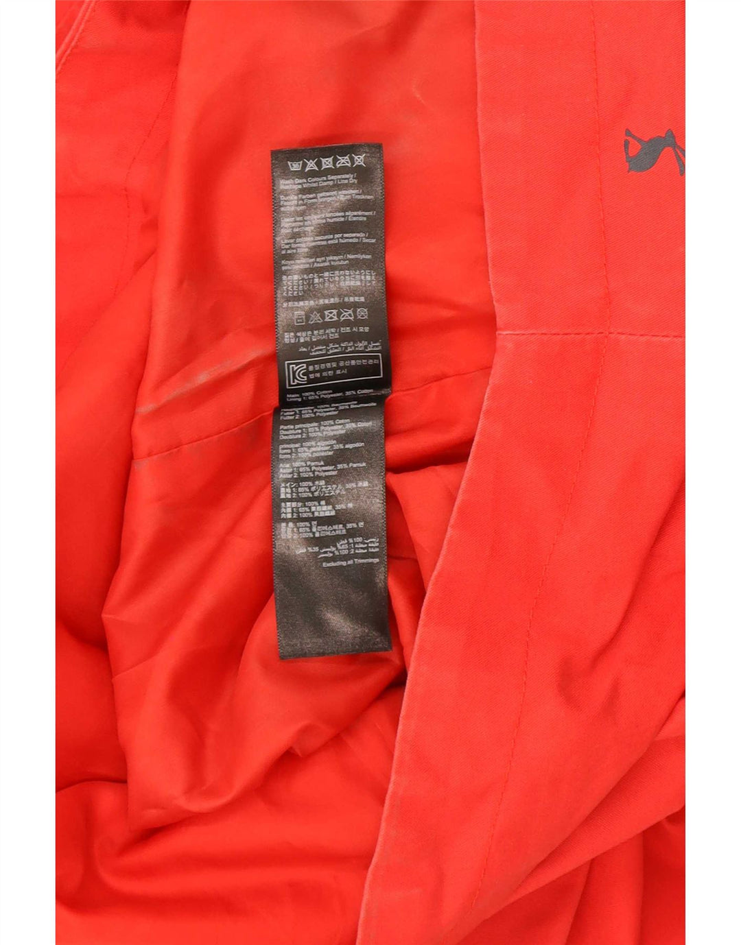 Impermeabile con cappuccio da donna Joules UK 12 cotone rosso medio