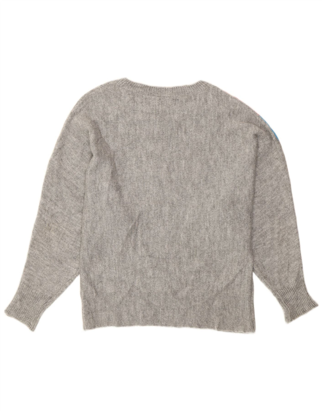 Maglione da donna M&Co con scollo a barca a pipistrello UK 14 Grigio medio a righe