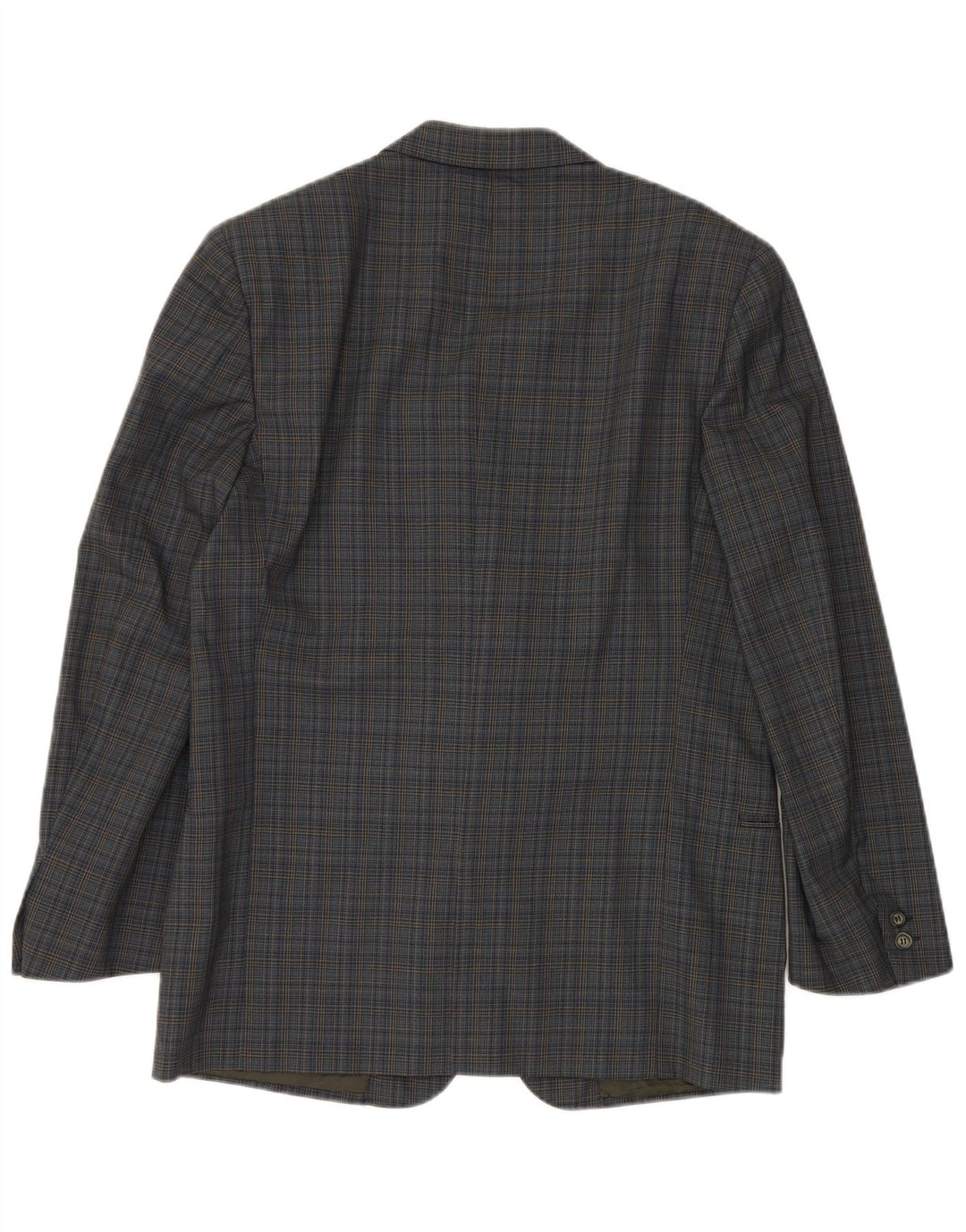 VALENTINO Giacca Blazer 2 Bottoni Uomo IT 50 Large Blue Check Viscosa