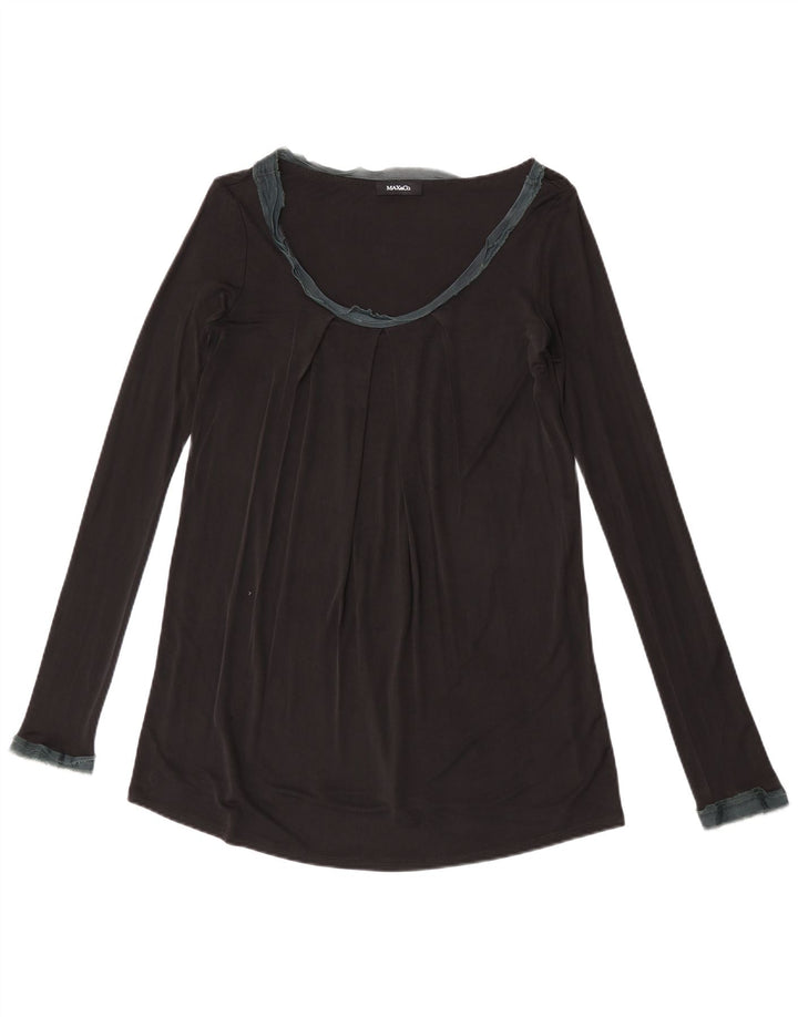 Max & Co. Top da donna a maniche lunghe UK 12 medio nero