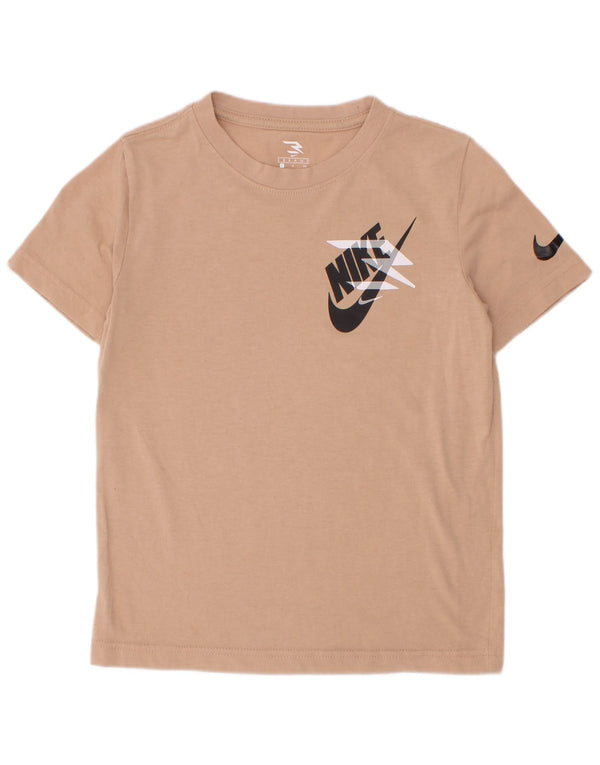 Maglietta grafica Nike da bambino, 8-9 anni, piccola, beige