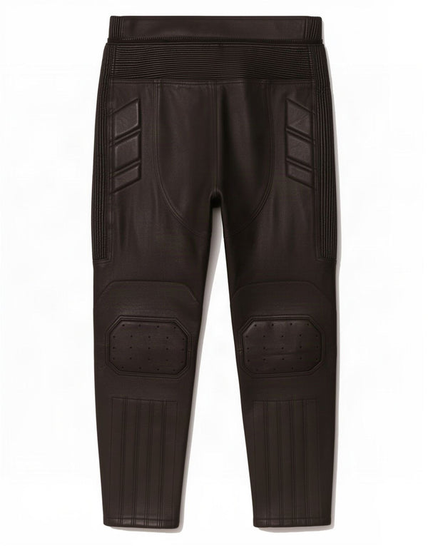 Pantaloni Moto Racer in Pelle da Uomo Spada W36 L29 Neri