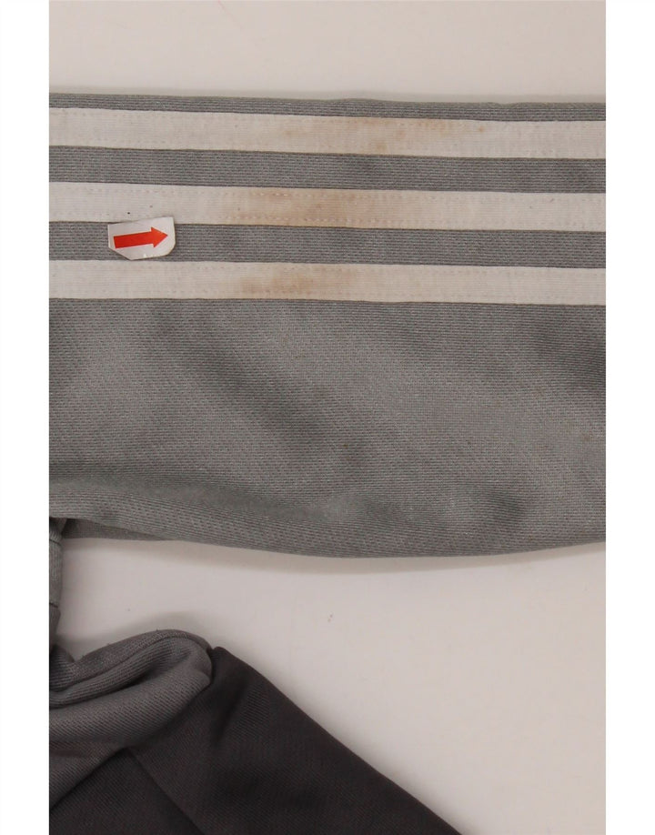 Felpa ADIDAS da bambino con grafica Aeroready, 9-10 anni, grigia