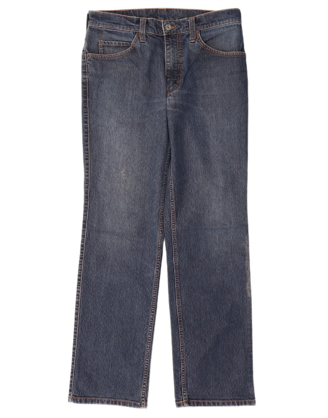 MUSTANG Mens Texas Straight Jeans W33 L32 Blue Cotton