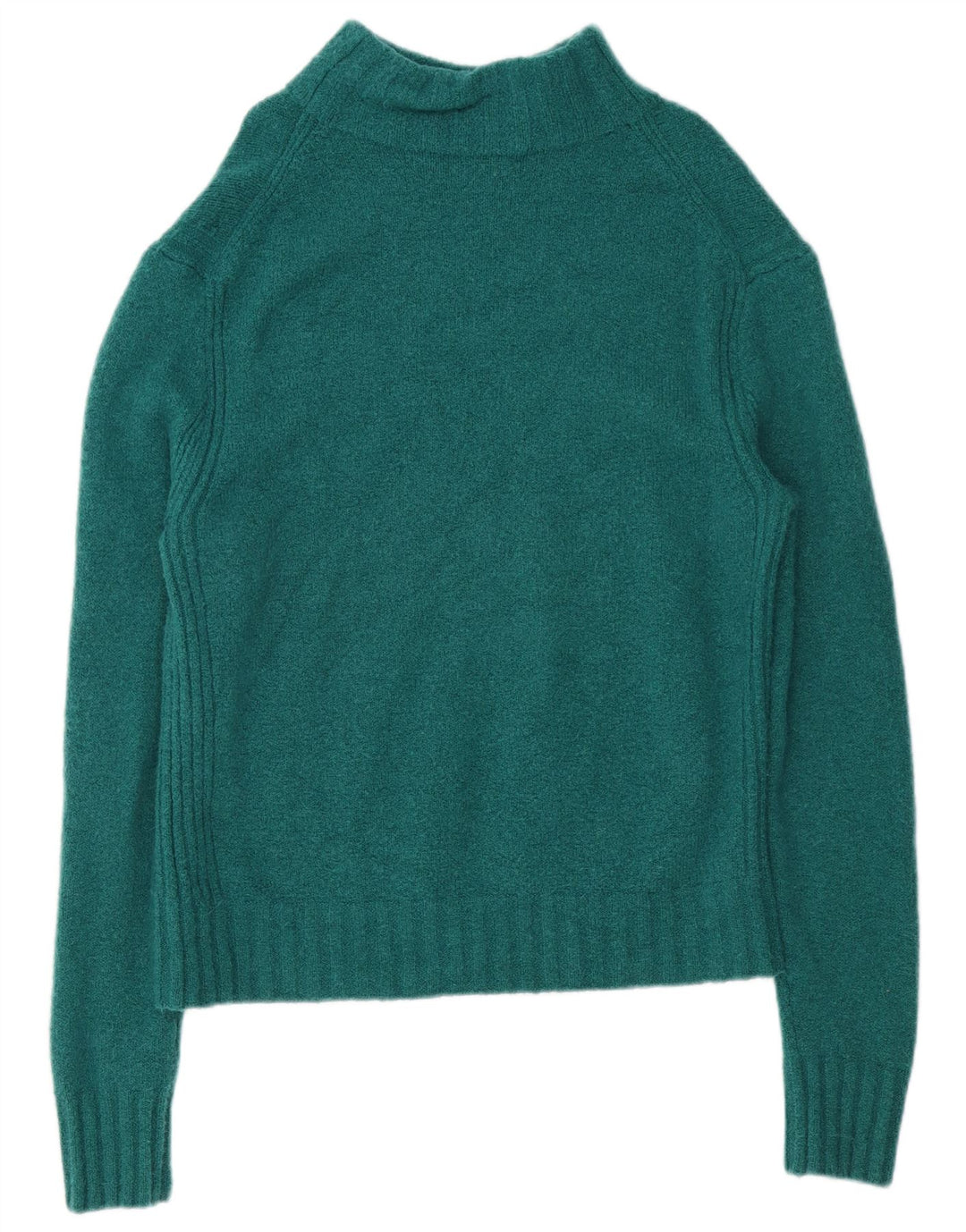 Maglione maglione collo alto da donna J. Crew UK 16 grande nylon verde