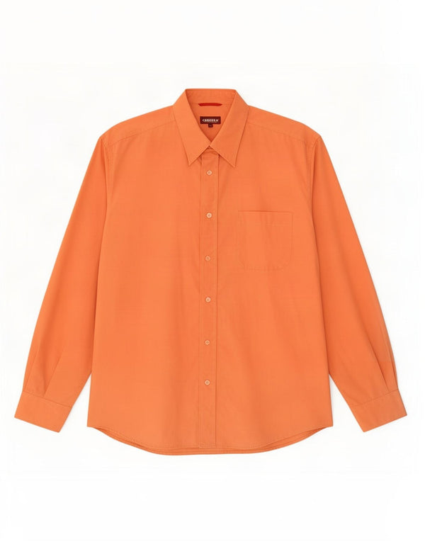 Camicia Carrera Uomo XL Cotone Arancione