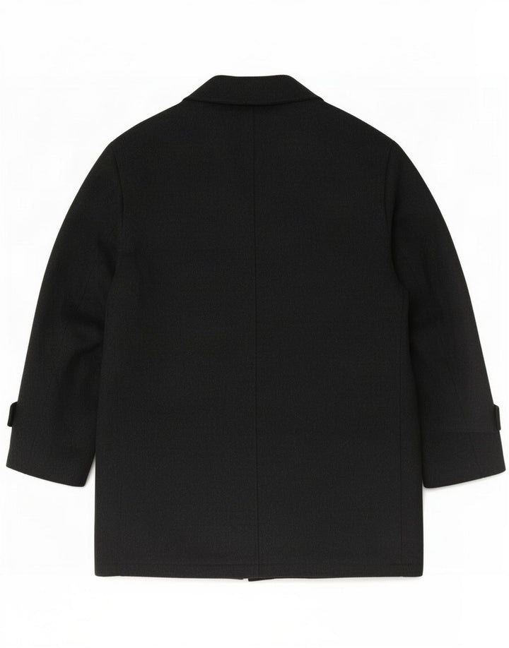 Bugatti Cappotto da uomo IT 46 Small Nero Lana Vergine