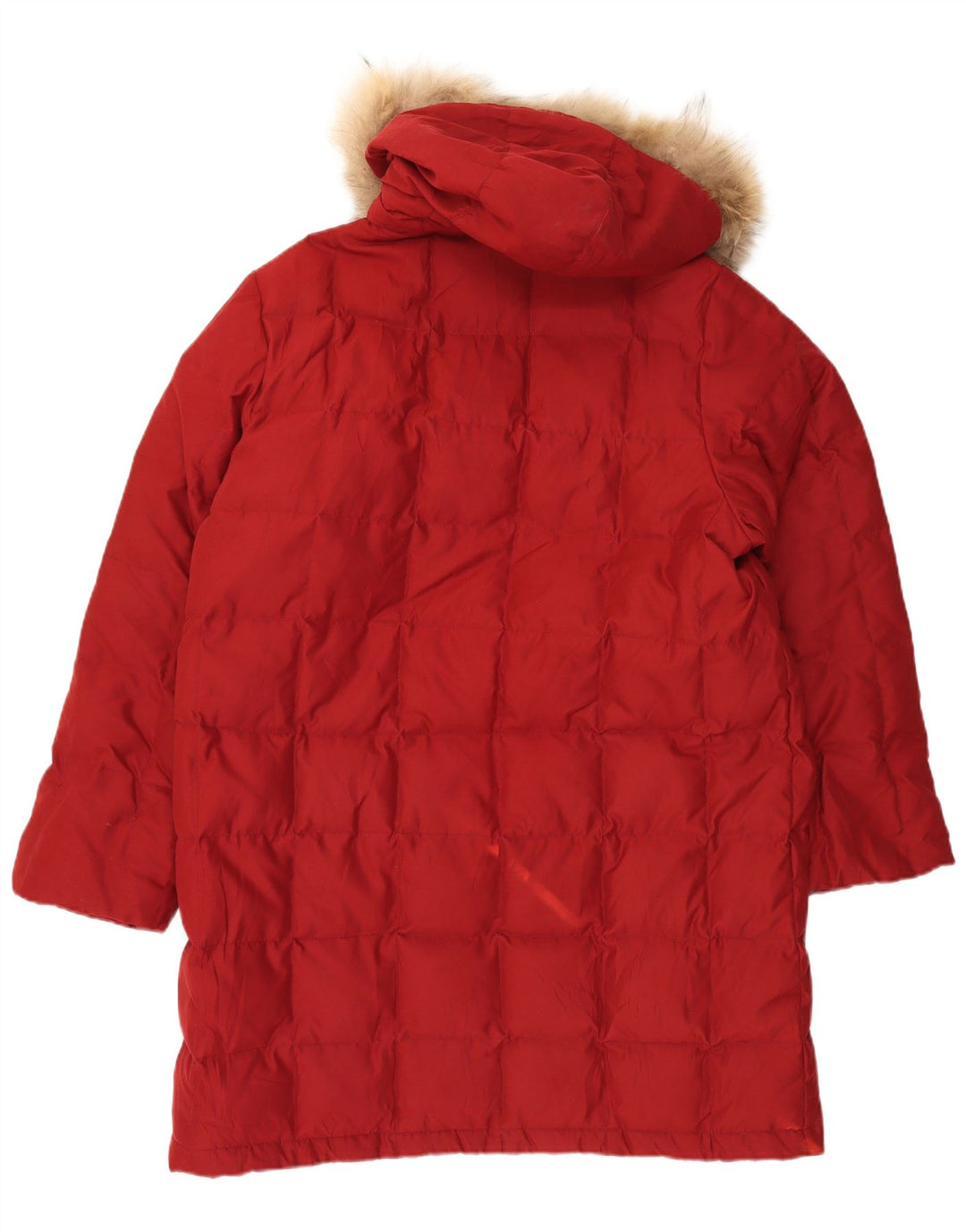 BRUGI Cappotto imbottito oversize con cappuccio da donna IT 50 XL Poliestere rosso