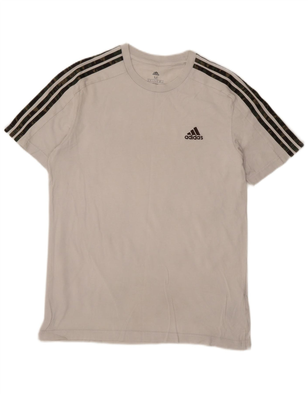 T-shirt da uomo Adidas Top in cotone bianco medio