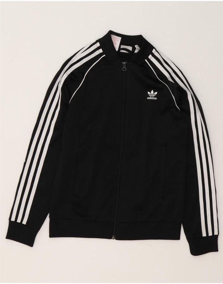 Giacca da tuta da ragazzo Adidas 11-12 anni in poliestere nero