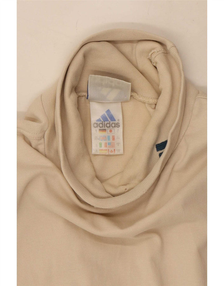 Adidas Maglia a maniche lunghe da uomo UK 38/40 Cotone beige medio