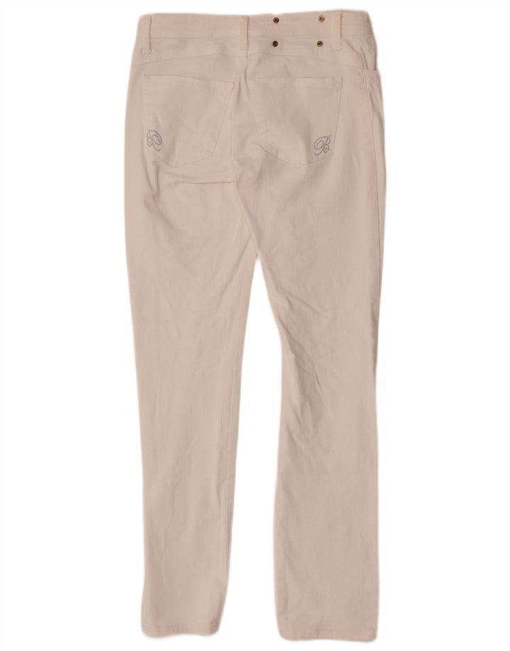 Jeans Slim Donna Blumarine IT 44 Medio W30 L33 Cotone Bianco
