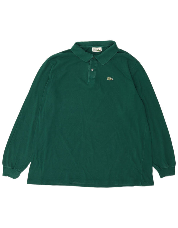 Polo LACOSTE da uomo a maniche lunghe taglia 8 3XL cotone verde